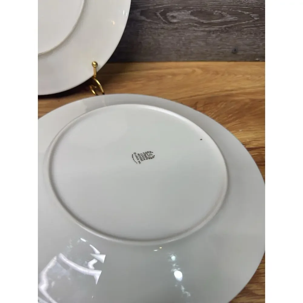 Lenox Aristocrat Gold Encrusted 10-5/8” Dinner Plates Set Of 5